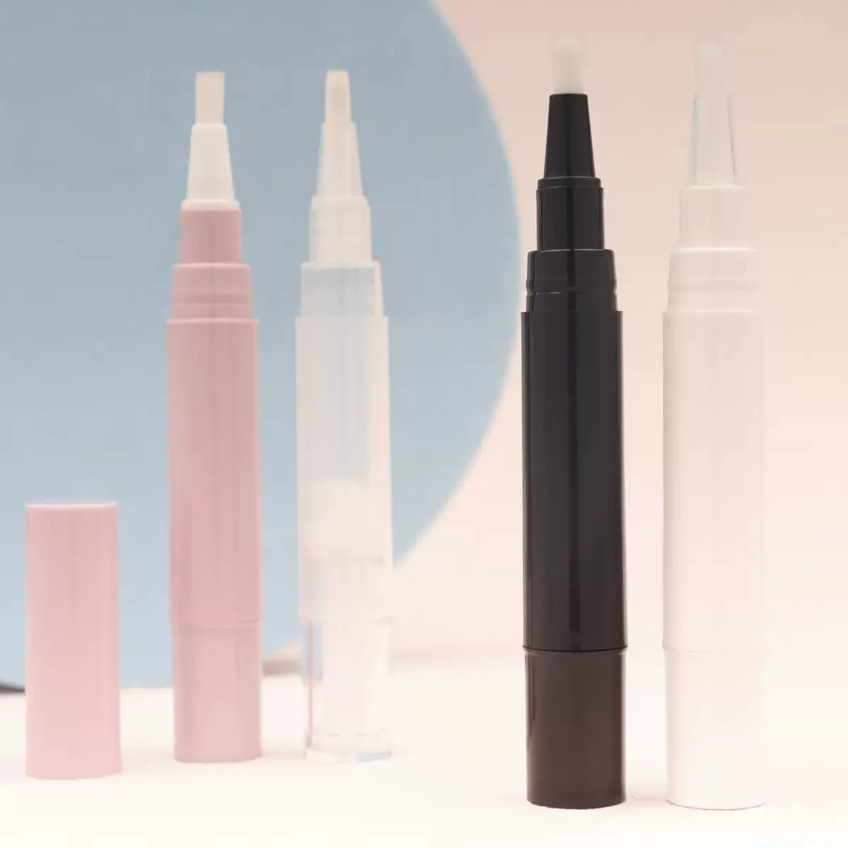 

Wholesale 10Pc 3ML 5ML Twisted Nail Enamel Pen Empty Lip Color Tube foundation make-up Dispensing Tube Cosmetic Container Bottle