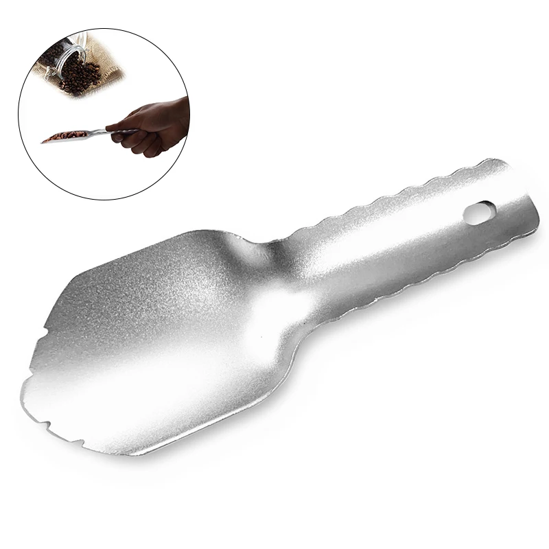 

Outdoor Camping Shovel Stainless Steel Ultralight Shovel Gardening Potting Soils Scoop Hand Trowel Mini Flower Tool