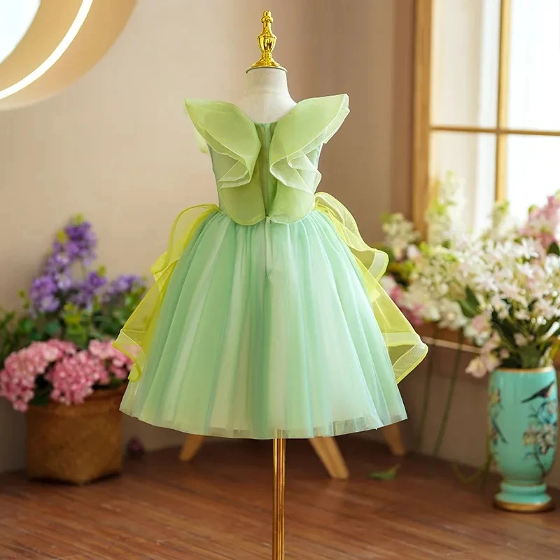 Girls summer Dress flowers Princess Children Party Wedding girl Gown Kids Dresses for Girls infant Birthday Party Dress Vestido