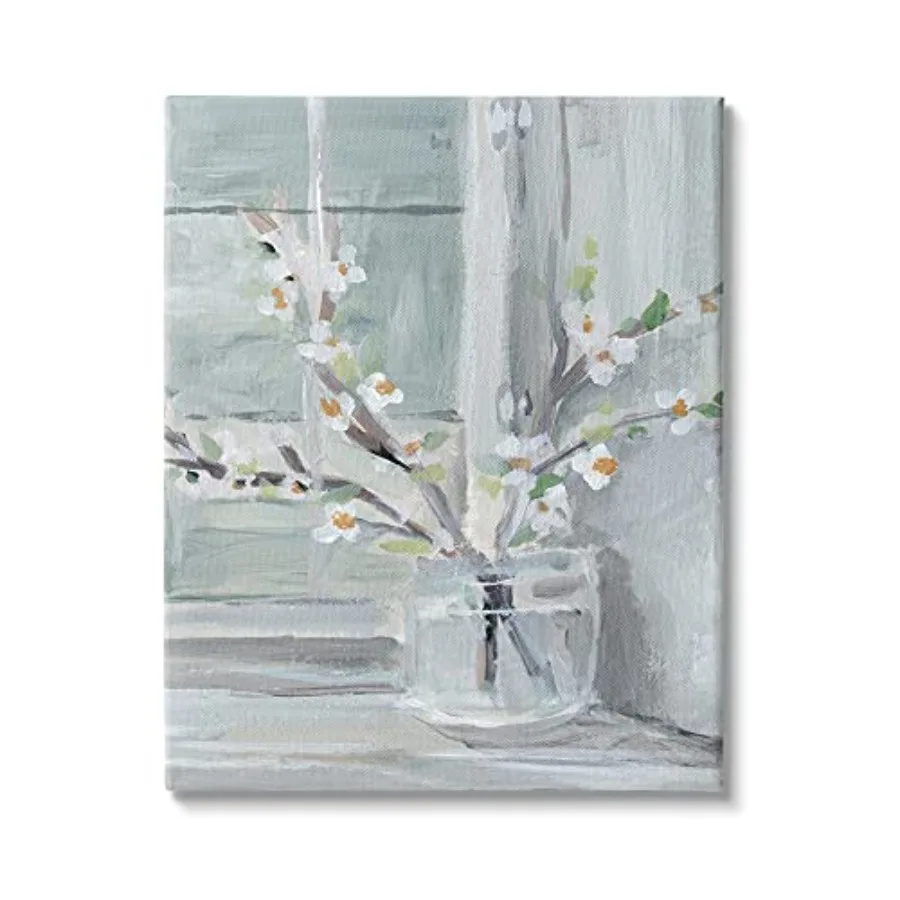 

Abstract White Flower Window Sill Contemporary Still Life