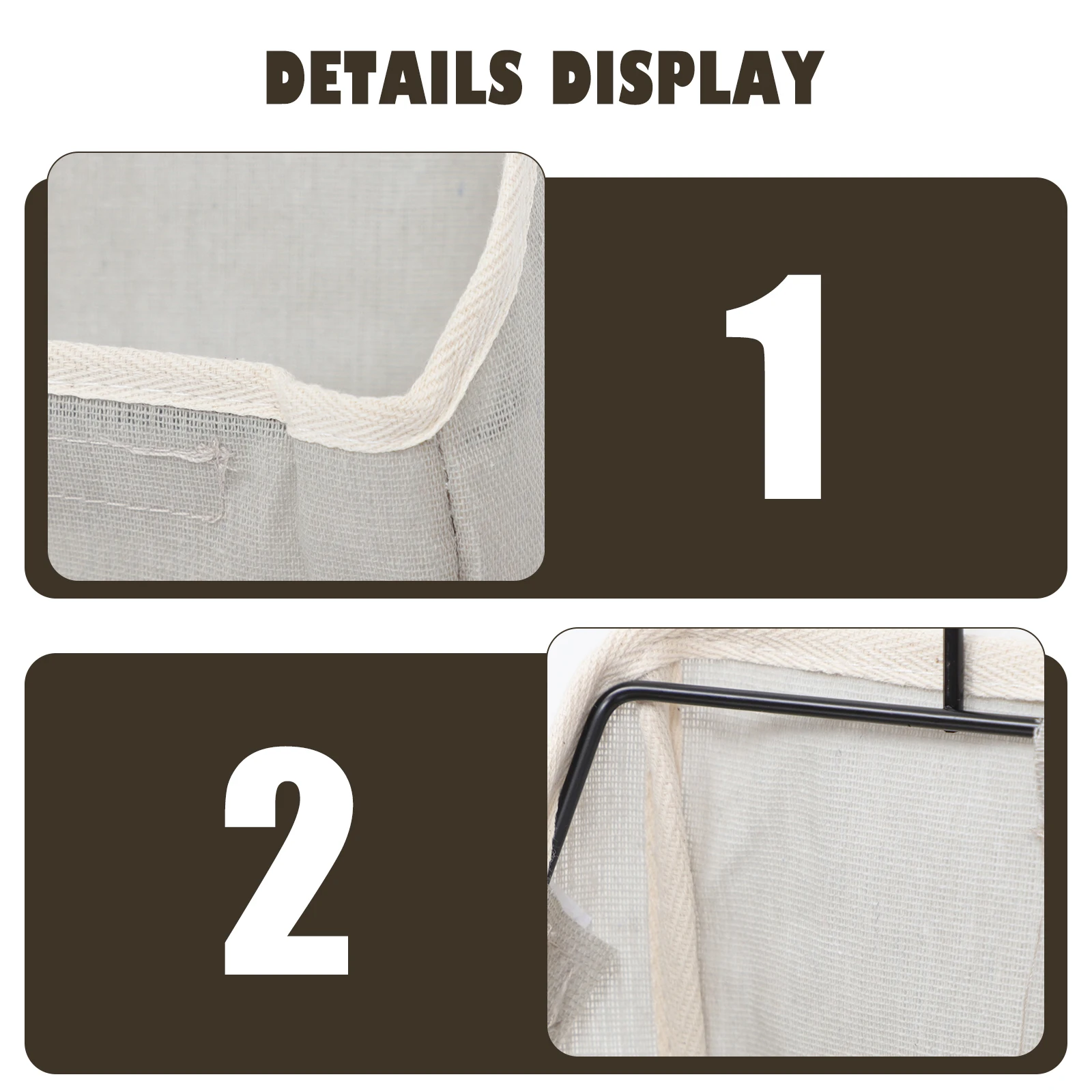 

1pc Wall Mounted Storage Bag Dormitory Canvas Tidy ganizer White Grey Hanging Bag Socks Toys Glasses Home Decor