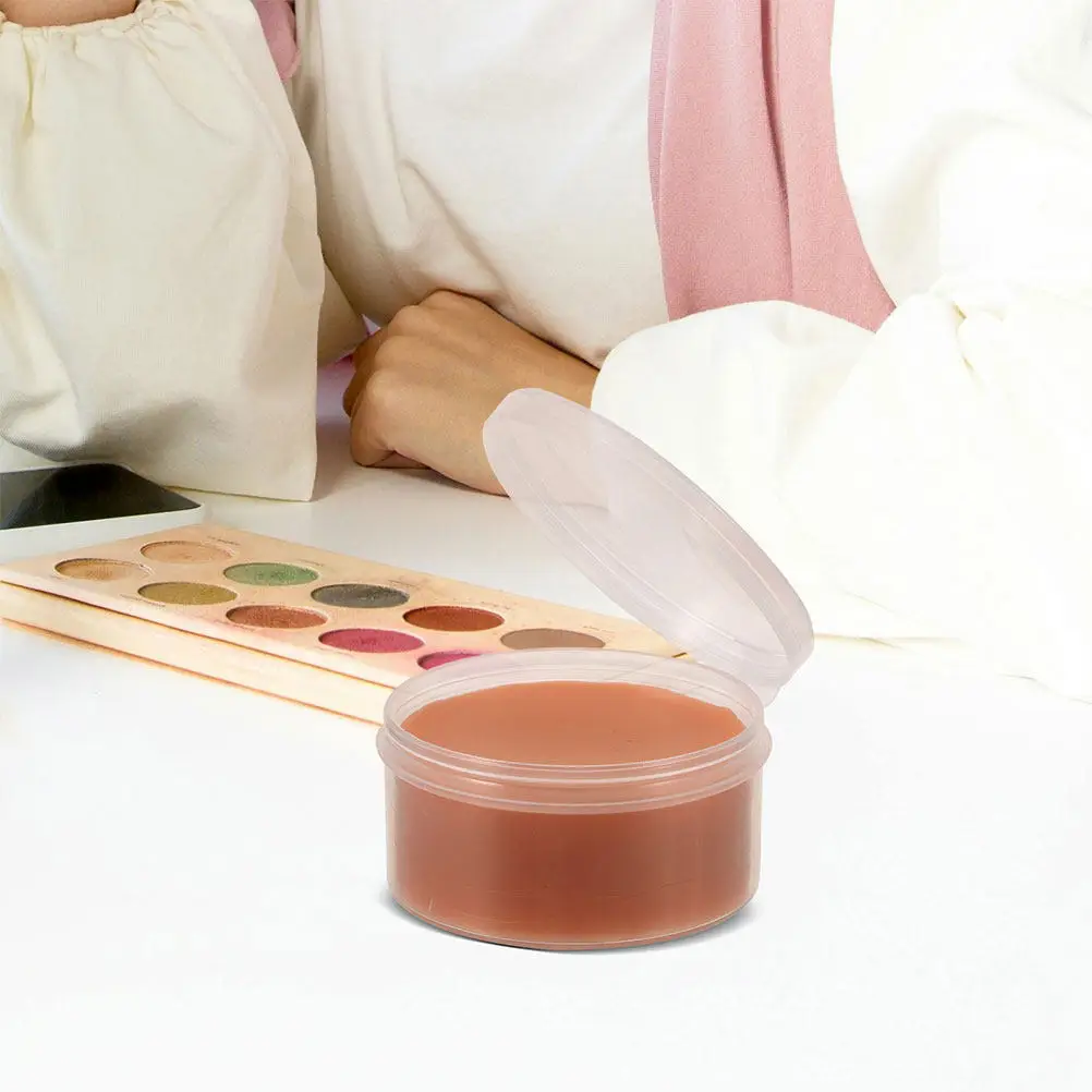2Pcs Film Special Effects Skin Wax Scar Repair Nose Shaping Mouldable Fake Wound Makeup Halloween Stage Cosplay Khaki 85G