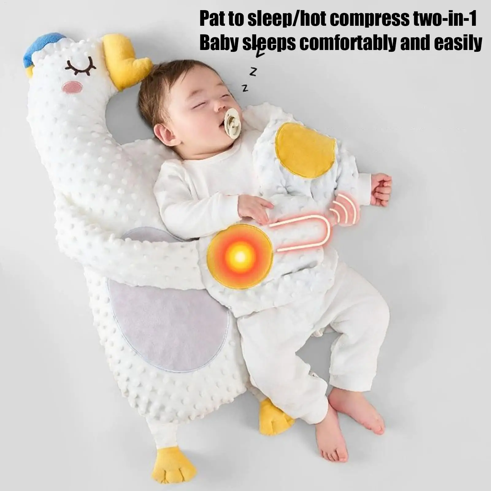 وسادة نوم الطفل، دمية مهدئة، مساعدة نوم الطفل، وسائد أطفال تعمل بالتحكم عن بعد، راحة اليد للأطفال الصغار