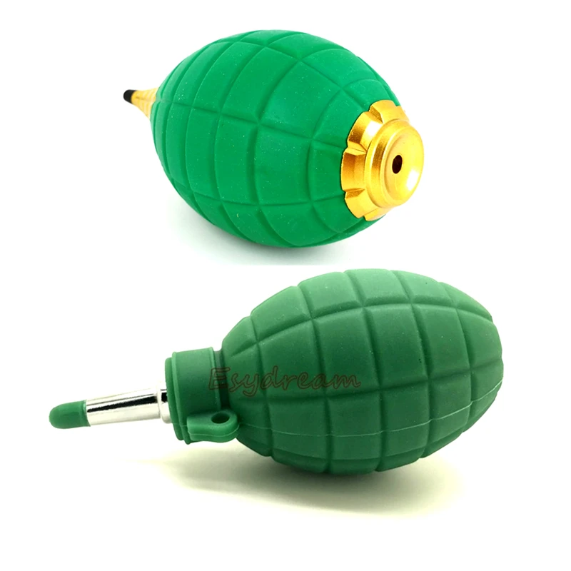 Green / Golden Grenade Rubber Air Blower Pump Duster Cleaner for Camera Lens Filter CCD CMOS Sensors LCD Screen