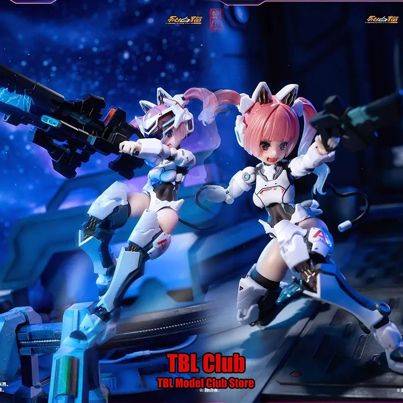 

In Stock 1/12 Scale Female Soldier Assault Cat Ambra Mobile Suit Girl Face Hand Shapes Full Set 6inch Action Figure Doll