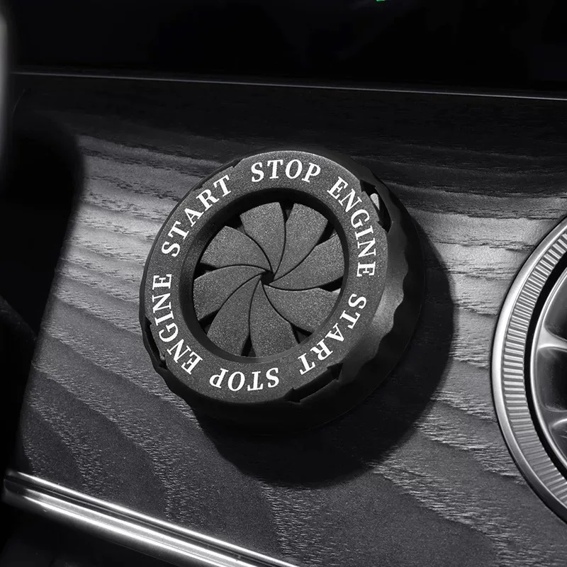 Zündschalter-Abdeckung für Autos, leicht zu bedienender Startknopf, drehbare Schutzkappe, Motorrad-Start-Stopp-Ring, Anti-Spionage-Dekoration – Detail 7