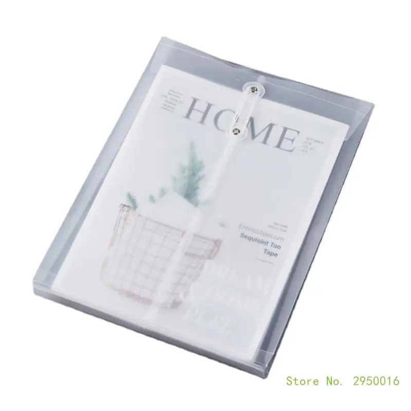 

20 Pieces Transparent File Bag Letter Size File Wallet with String Closure Receipt Wallet Document Folder File Envelopes