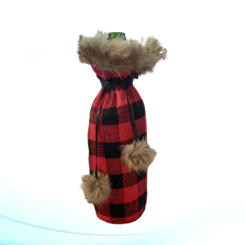 

Christmas Wine Bottle Cover Reusable Decorative Wine Bag Holder Premium Cloth for Party Dining Room Restaurant Hotel