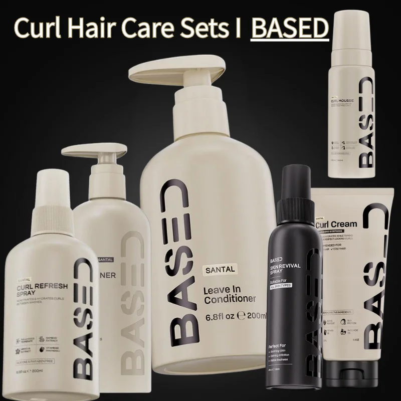 BASED Leave-In Conditioner Curl Refresh Spray Instant Moisturizing Anti Frizz Hair Conditioner Hair Hydrating Volumizing Styling