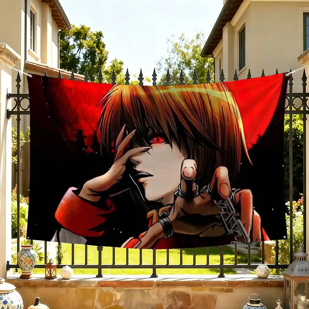 Kurapika Hunterpedia Flags Wall Hanging Tapestry Outdoor Garage Room Decorative flag Background Blanket 4
