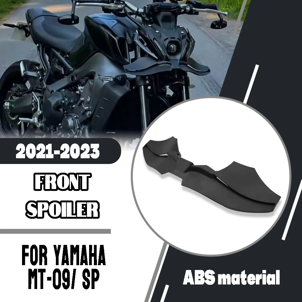 For Yamaha MT-09 MT09 SP MT09 2021-2023 Motorcycle Aerodynamic Wing Front Spoiler Lower spoiler Frontal Spoilers Winglet Parts