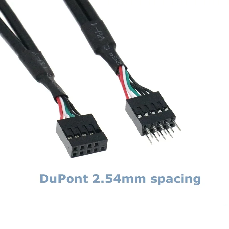 Main Board Chassis Front 9-pin Terminal USB 2.0 male to female Extended Cable DuPont 2.54mm Data Cable Power Supply Line