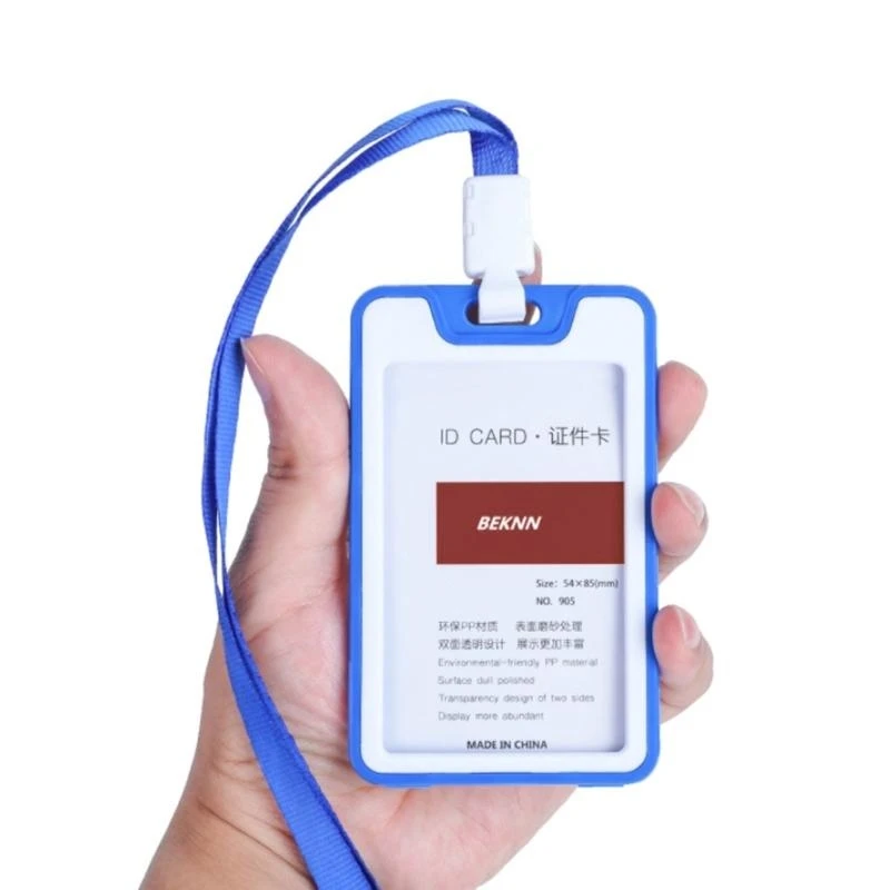 R1WD Vertical Card Sleeve Transparent Color Large Capacity for Factory Office School