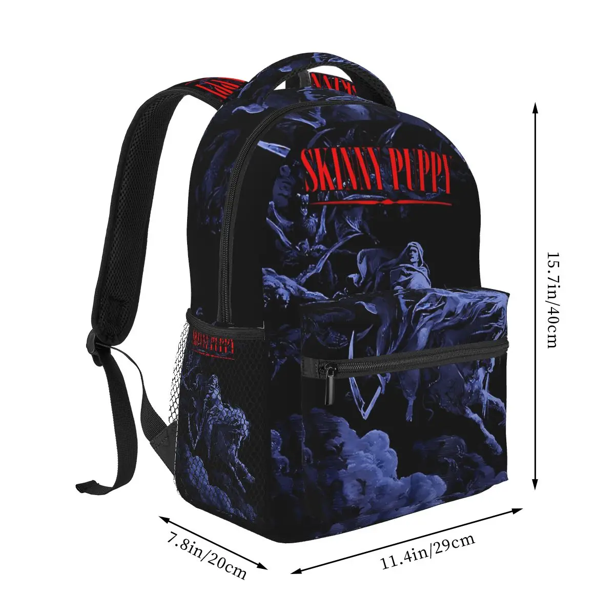Band Skinny Puppy Chainsaw Backpack Student Boys Girls BookBag Kids School Bag Computer Shoulder Bags for Men Women