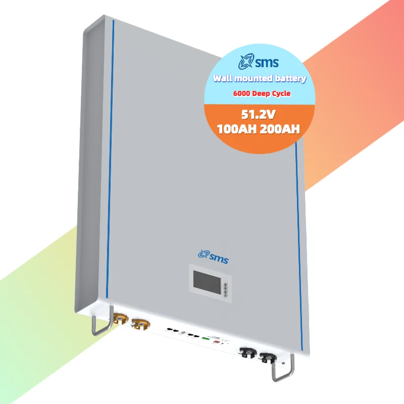wall-mounted LiFePO4 51.2v 100AH solar energy storage battery smart bms Home Solar System Lifepo4 Battery