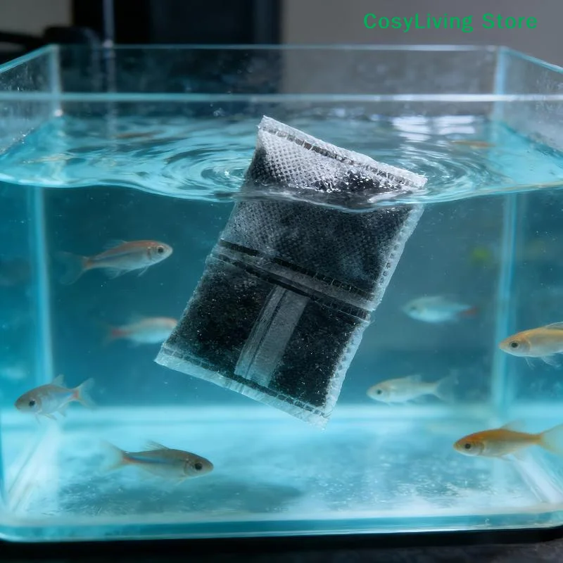 [CL]10/20/40pcs Aquarium Activated Carbon Bags Fish Tank Filter Activated Carbon Bags Filter Media Water Purifying Removes Odor view 2