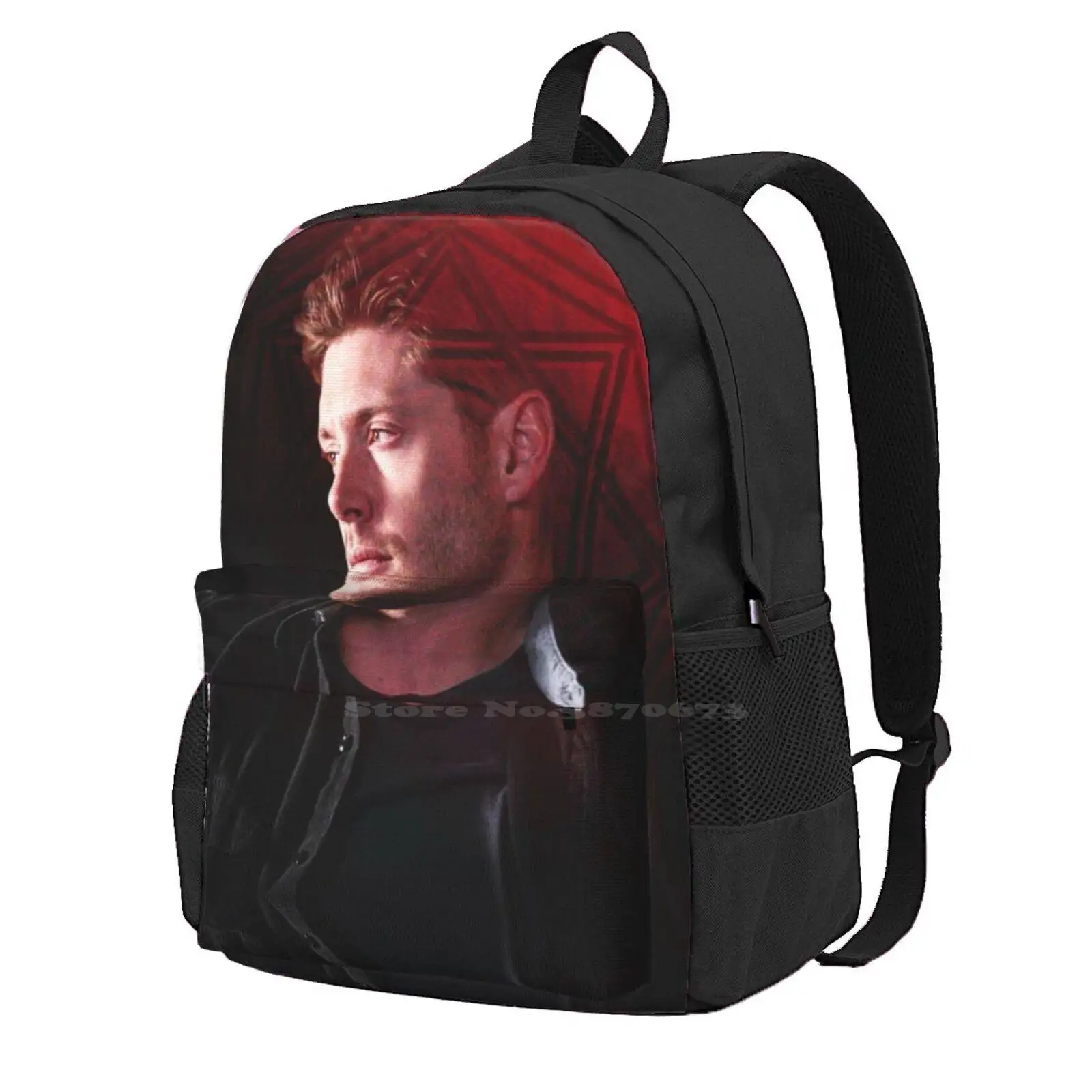 It's Where My Demons Hide School Bags For Teenage Girls Laptop Travel Bags Deanmon Dean Winchester Supernatural Spn Demon Dean