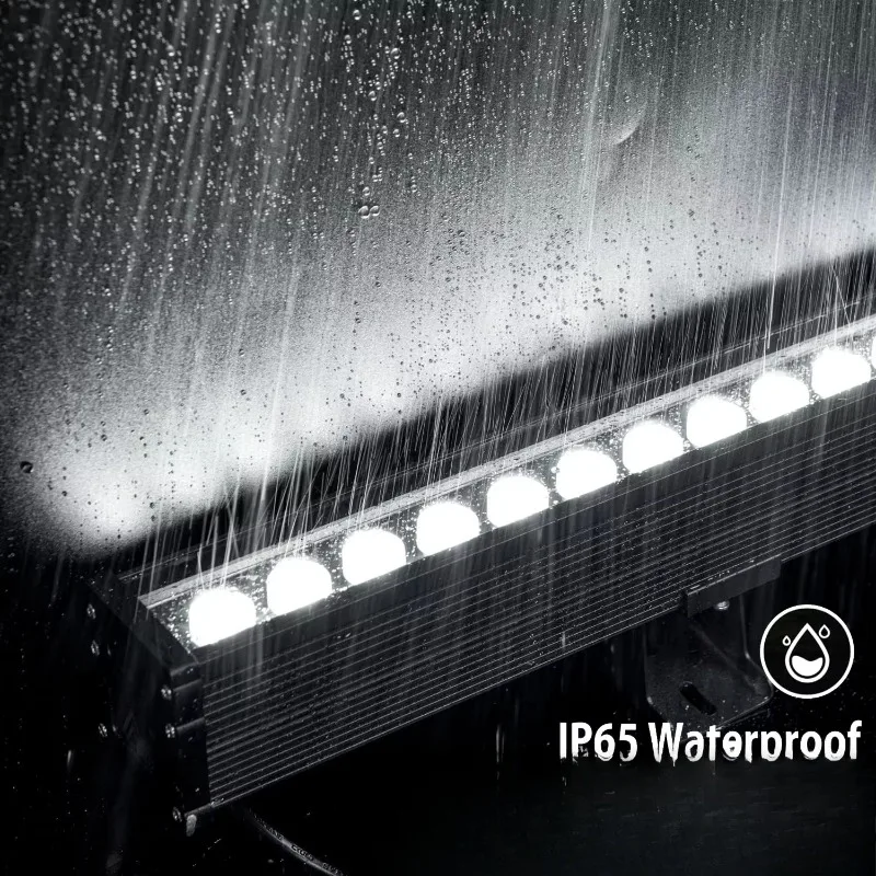 DMX512 Control IP67 Waterproof Light Emitting Diode Wall Washer IC 5050 Linear Strip Light