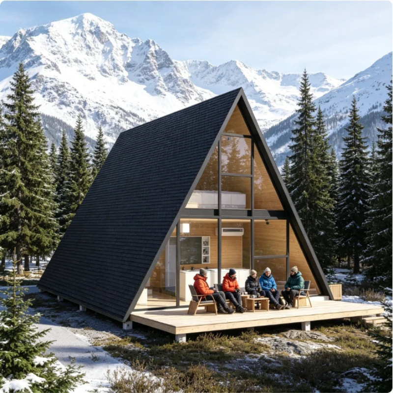 Casa en Forma de A, Eco-lodgin - Sustainable Living House reseña y precio