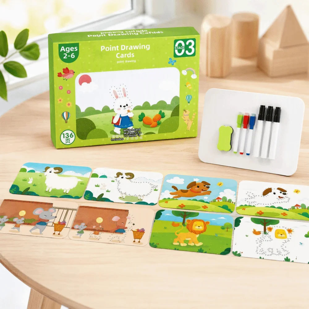 Practice Copybook Kids English Copybook Free Wiping Enlightenment Magic Copy Book Reusable 3-6 Years old Numbers Writing Sticker