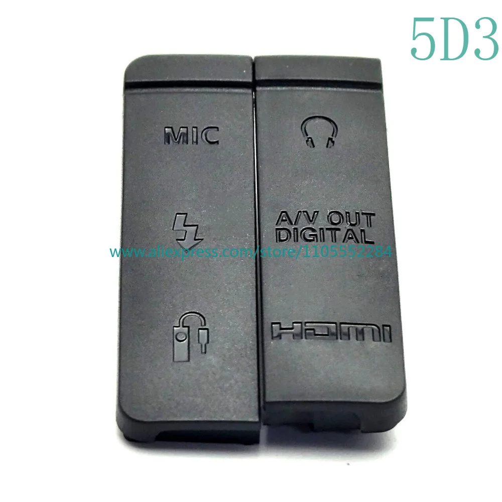 New HDMI-compatible MIC USB Rubber Cover Unit For Canon EOS 5D Mark II III IV 5D2 5D3 5D4 Camera Repair Part view 4