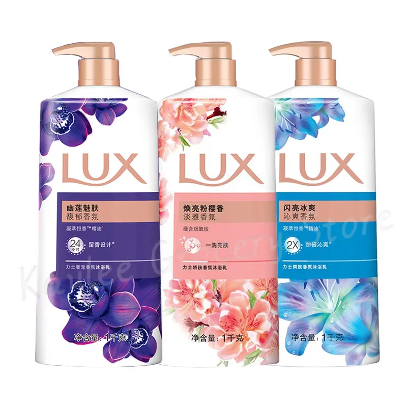 LUX Shower Gel Essential Oil Fragrance Long-Lasting Fragrance 72 Hours Large Capacity Bottle For Men And Women Shower Gel 1kg