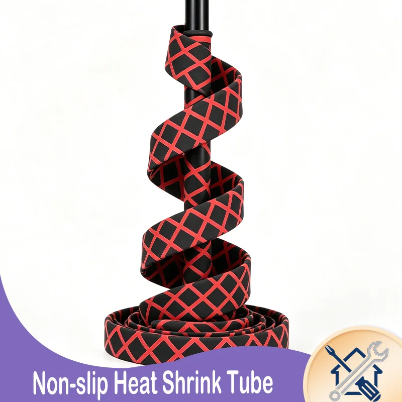 1M Non-slip Heat Shrink Wrap Tubing Fishing Rod DIY  Handle Insulation Waterproof Racket Handle Grip Multiple styles 20-35mm