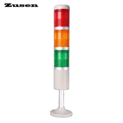 Zusen 50mm TB50-3T(W)-D Red Yellow Green 12V 24V 110V 220V Always Bright or Flashes Signal Tower Light with Three Layer