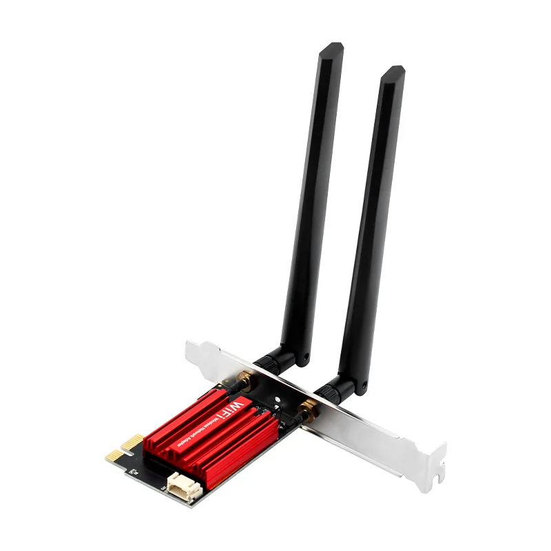 AX3000 Wireless Network Card Fast PC Connection WiFi6 OEM ODM Openwrt AX3000 2974Mbps PCIe Network Card