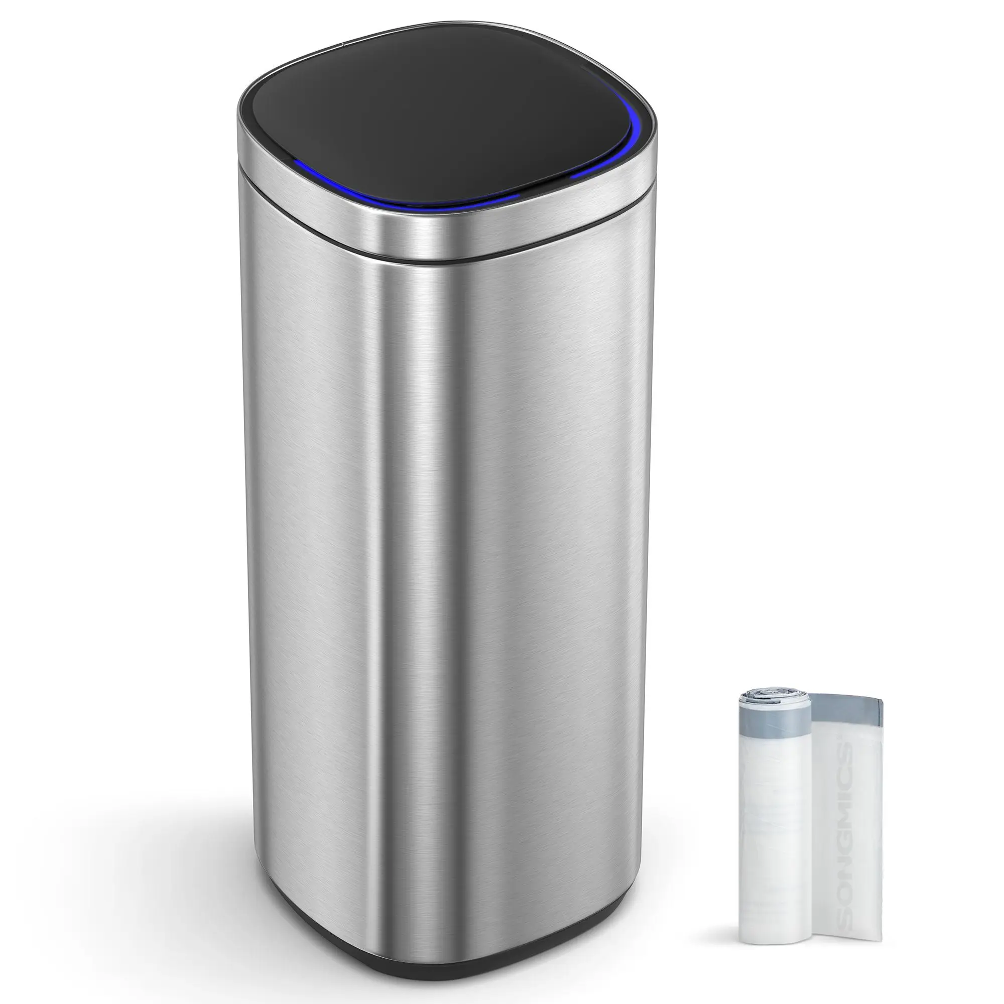 SONGMICS trash can 50 L waste bin motion sensor odor removal