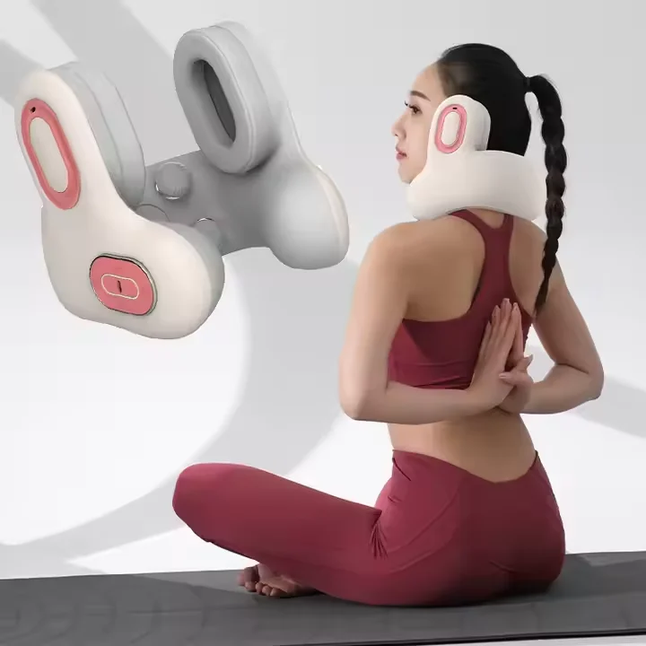 LJ Customizable Music BT Neck Rest Functional Noise Cancellation Travel Pillow For Office Travel Shoulder Massager For Pain