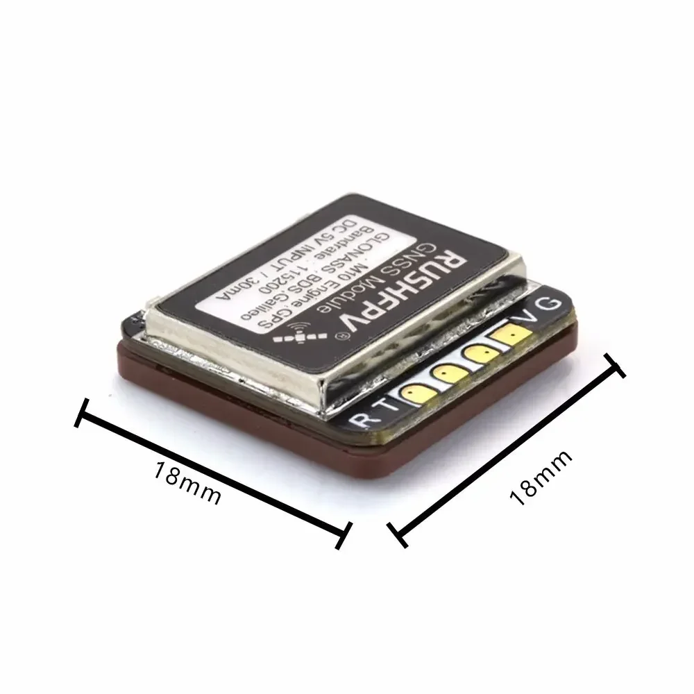 RUSHFPV GNSS MINI M10 UBX NMEA 듀얼 프로토콜 GPS 모듈 RC 비행기 FPV 장거리용 내장 세라믹 안테나