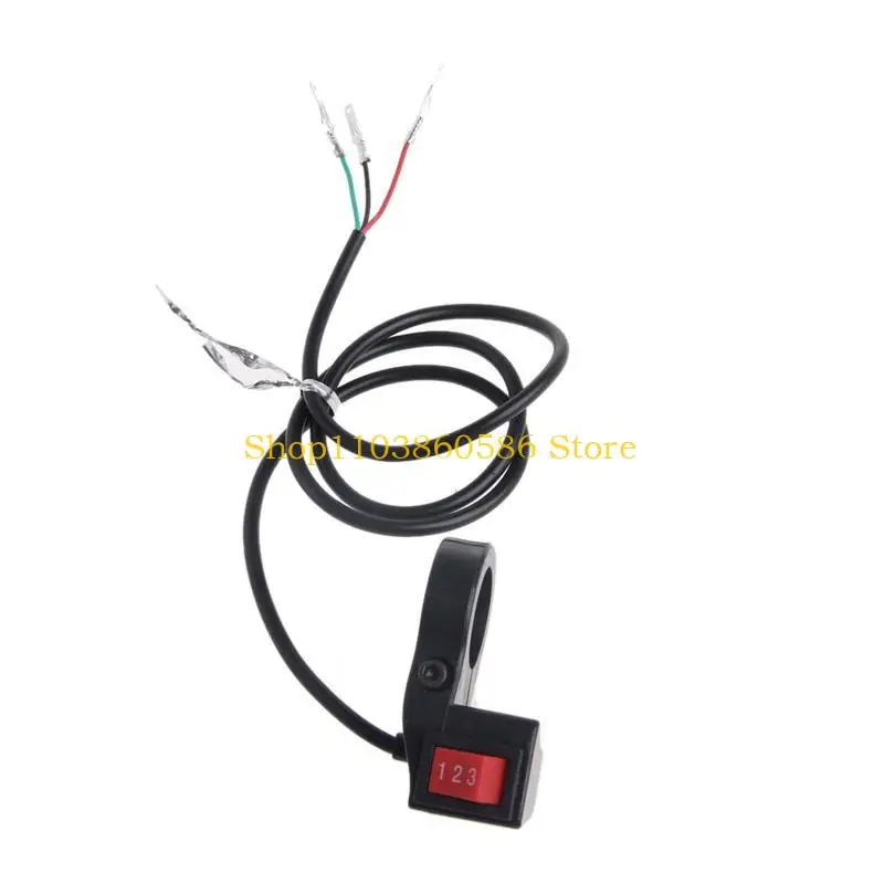 242A 22mm Electric 3 Speed Module Switch For Shift E-bike Scooter Bike Motorcycle