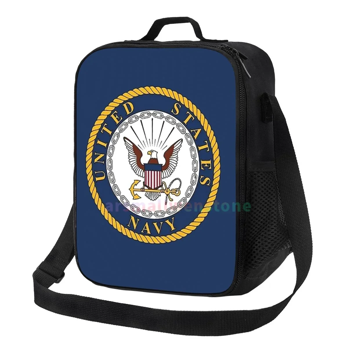 

United States Navy Lunch Bag Portable Thermal Insulated Lunch Box Picnic Multifunction Food Tote for Women