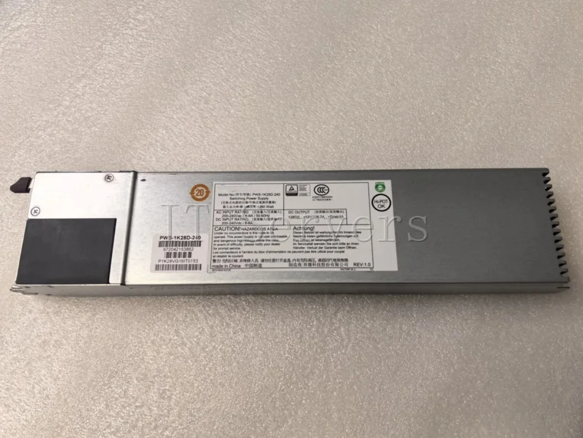 Supermicro PWS-1K28D-240 1280W Server PSU Module Original Hot Swap 80 Plus