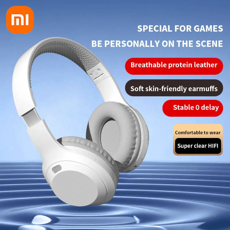 Xiaomi Mijia Wireless Headphones Bluetooth 5.3 Earphone Foldable Earbuds 40mm Driver Game Music Over Ear Stereo Headset with Mic