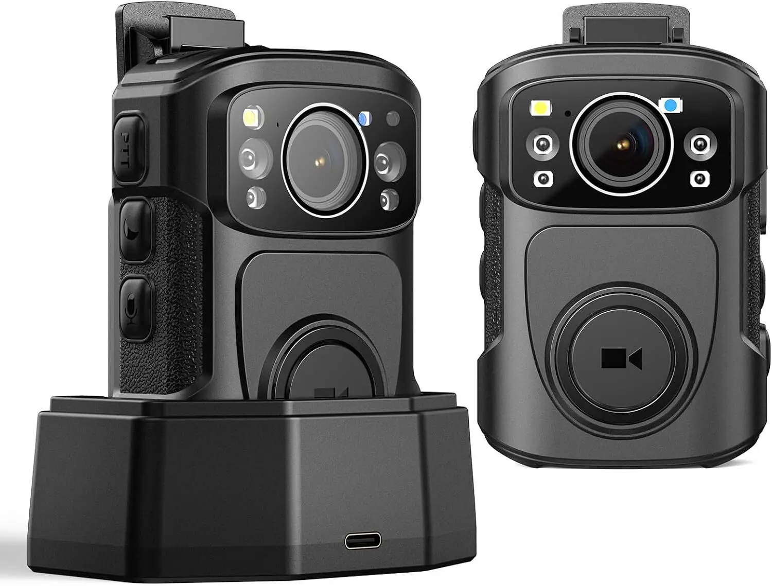 BOBLOV B4K5 4K Police Body Camera 256G GPS IR Night Vision IP68 for Patrol/Guard