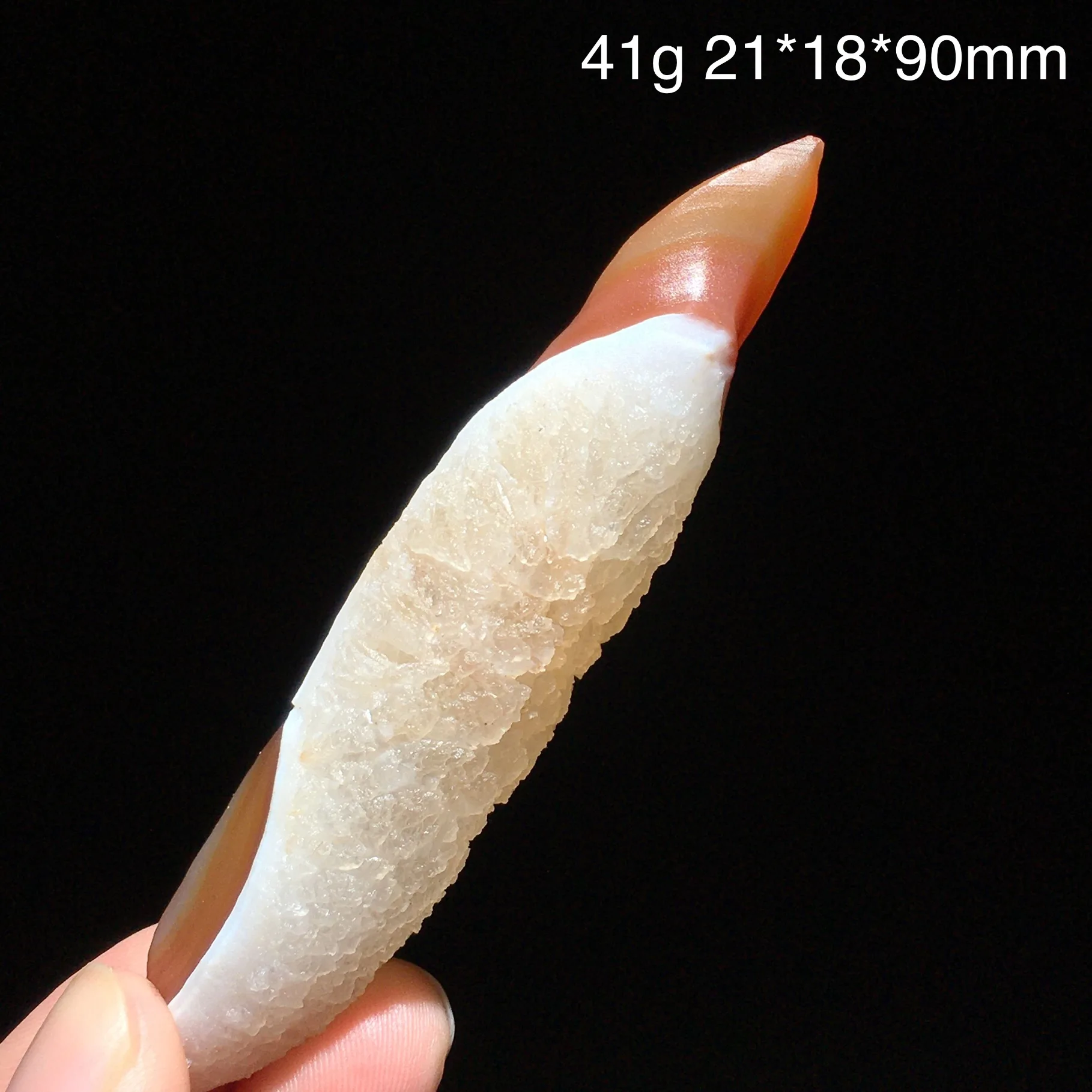 Natural Alxa Gobi Energy Agate Wand Magic Crystal Point Healing Gemstone Reiki Gift