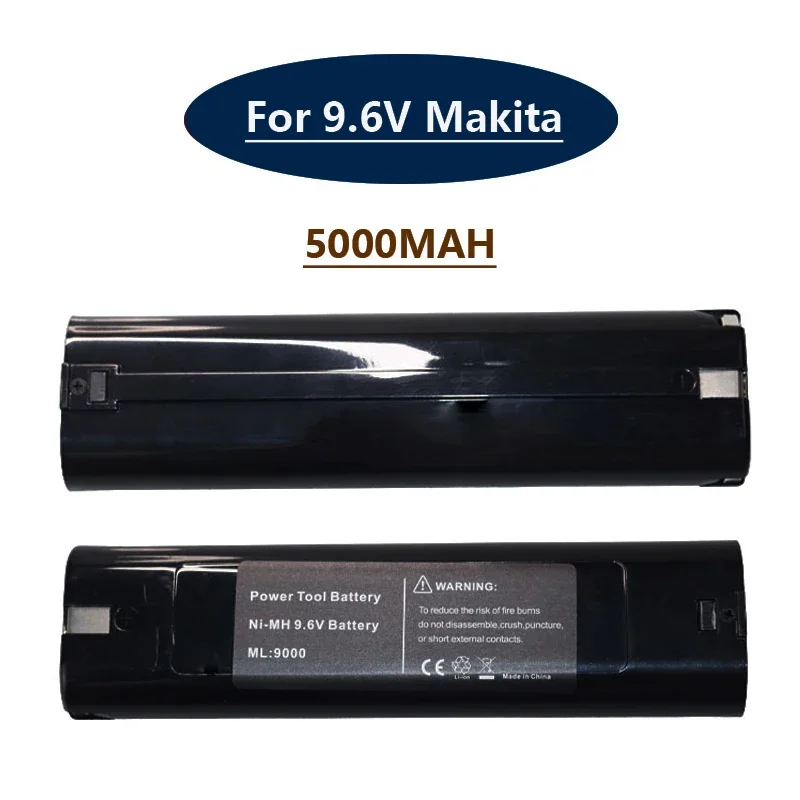 9.6V 5000mAh Replacement Power Tools Battery for Makita Mak 6095D 9000 9001 9002 9033 9034 632007-4 Ni-CD