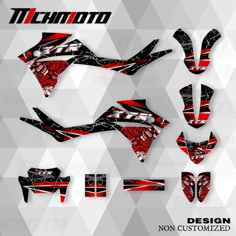 

MCHMFG For YAMAHA XT660R R X 2005 2006 2007 2008 2009-2021 Graphics Decals Stickers Motorcycle Background Custom