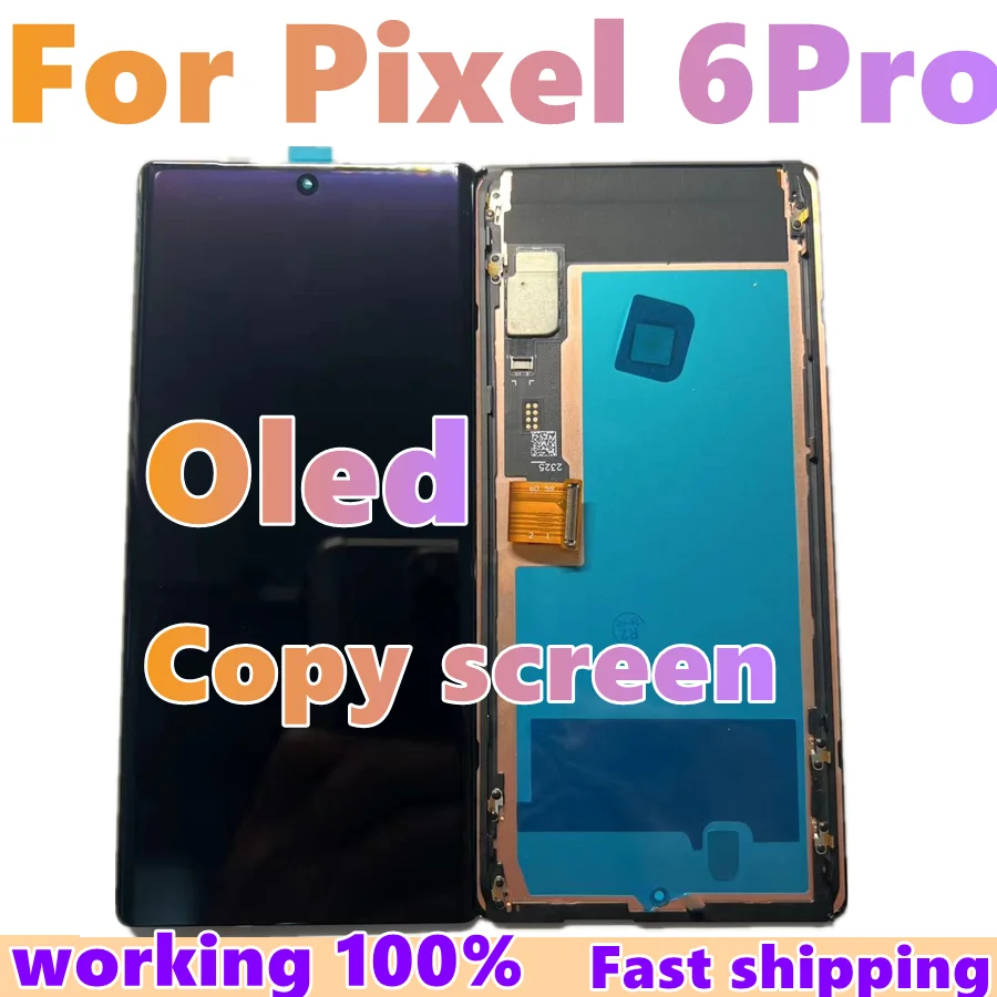 

ЖК-дисплей Oled для Google Pixel 6 Pro, ЖК-дисплей с сенсорным экраном и дигитайзером в сборе с точкой