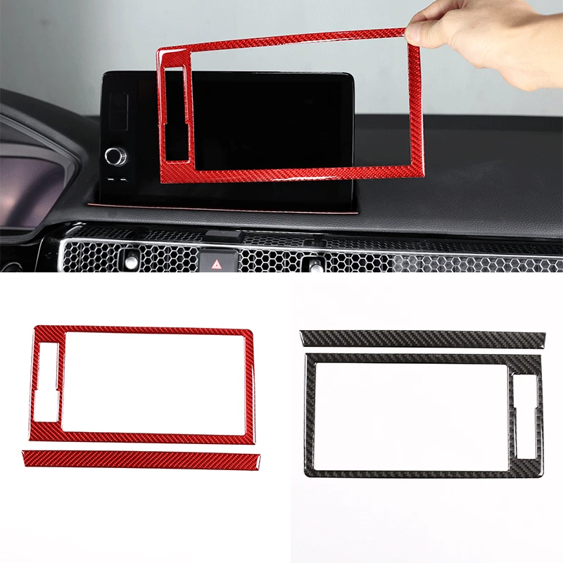 Suitable for 22 Honda Civic display panels with genuine carbon fiber (soft) 2-piece set