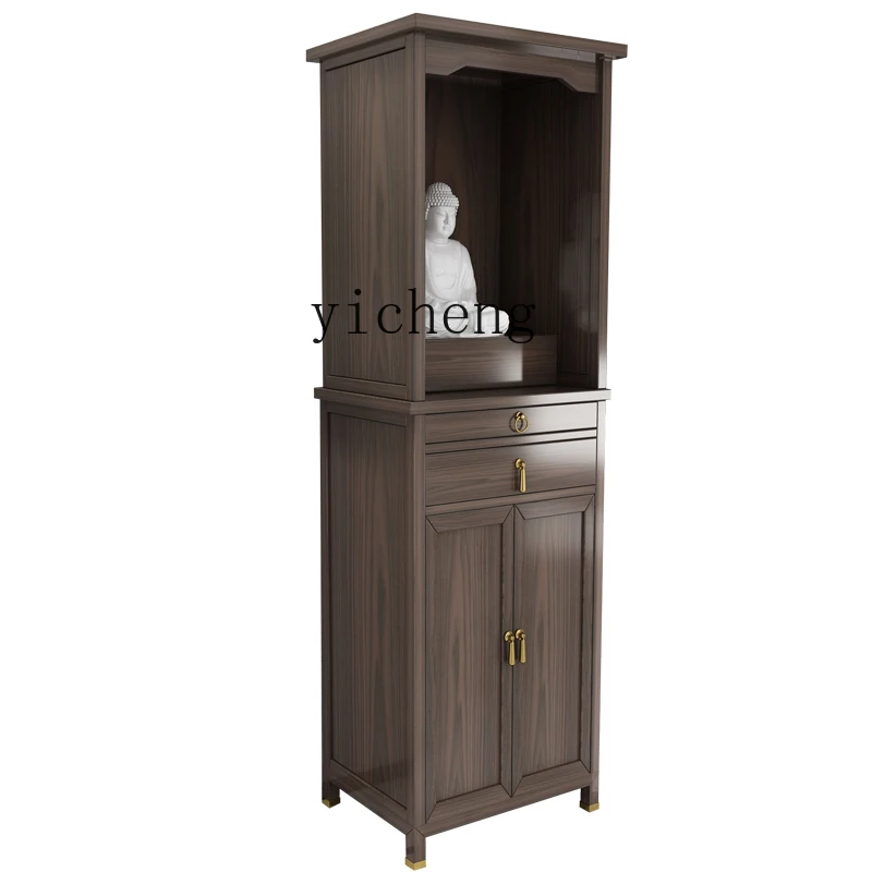 Tqh Modern Buddha Shrine Altar Cabinet Altar Clothes Closet Home Guanyin Table Altar Shrine God of Wealth Fragrance Table