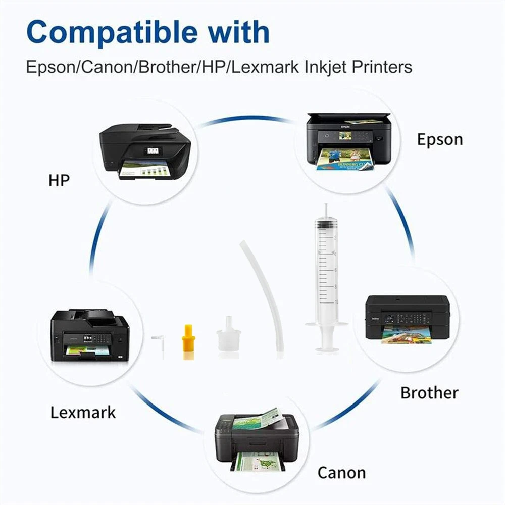 Printhead Cleaning Kit Compatible for HP Epson Canon Brother Lexmark Inkjet Printers DTF Cleaning Solution Nozzle Cleaner Kit