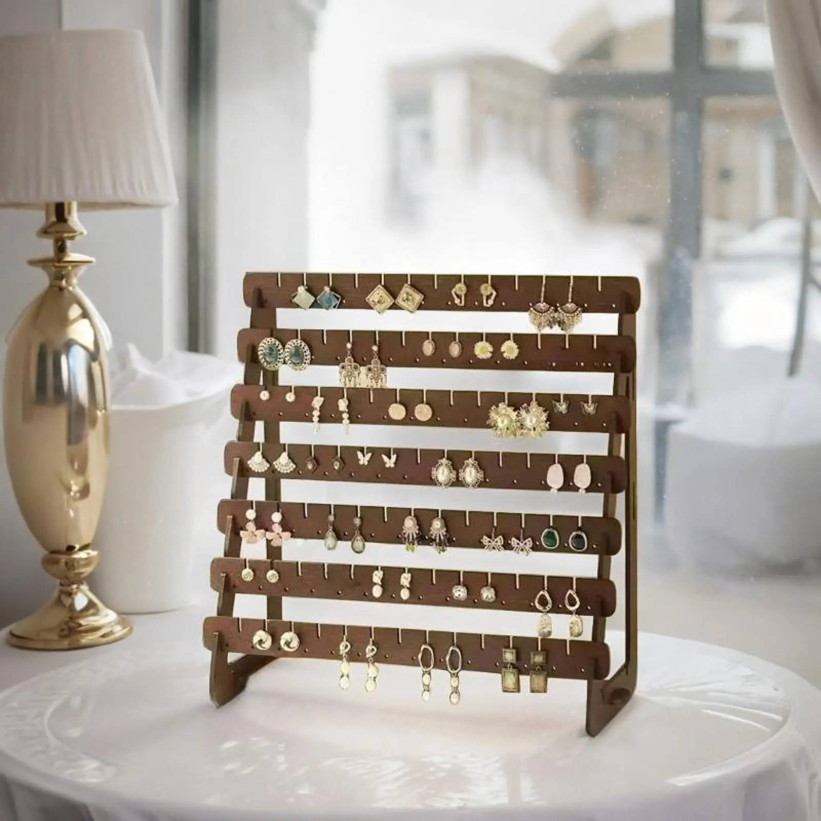 

Earring Display Storage Rack Jewelry Organizer for Anniversaries Store