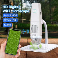 2MP 1080P 1000X/1600X Zoom WIFI Digital Microscope Camera CMOS Borescope Inspection Otoscope Handheld Endoscope for Android ISO