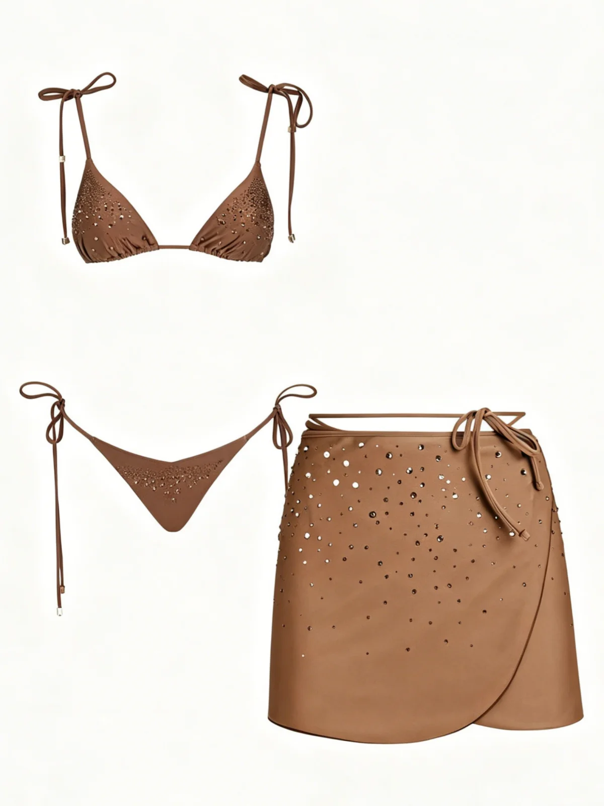 Sexy Rhinestone Decorated Bikini Women Swimwear Fashion Lady Lace Up Biquini Swimsuit Luxury Mujer Bathing Suit Female Beachwear