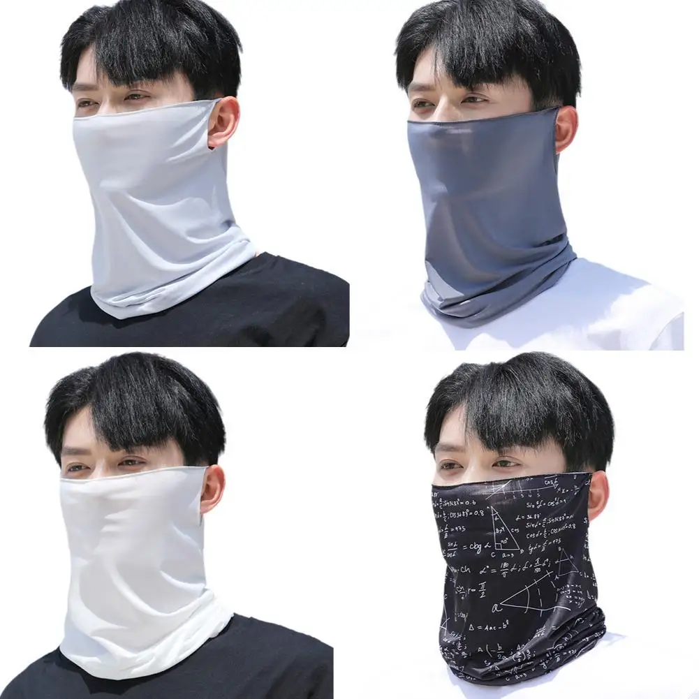 

Fashion Punk Sunscreen Mask For Men Women Summer Face Neck UV Protection Ear Scarf Hip Hop Outdoor Sports Cycling Bandana Scarfs