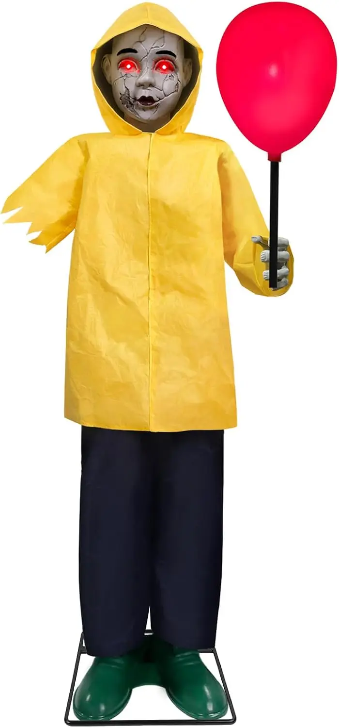 Outdoor Halloween Decorations 4 Ft Life Size Animatronics Prop