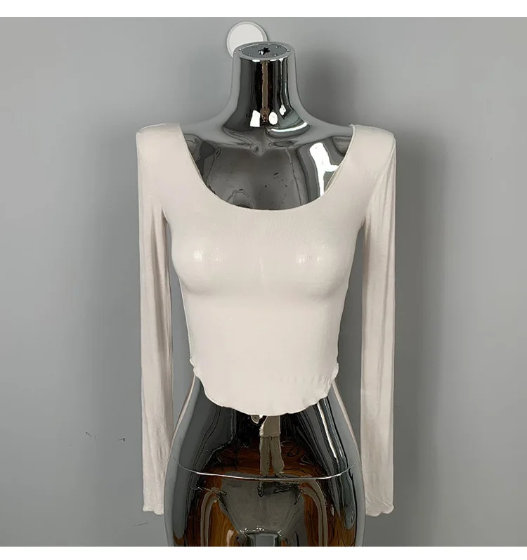 Koreanisches Sommer-T-Shirt für Damen, schmal geschnitten, mit Rundhalsausschnitt, einfarbig, lässig, schlicht, sexy, durchsichtig, kurzärmelig, Oberteil für Frauen – Detail 14